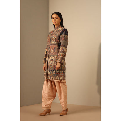 Dusala India Naira Fine Wool Silk Full Jacket