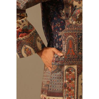 Dusala India Naira Fine Wool Silk Full Jacket