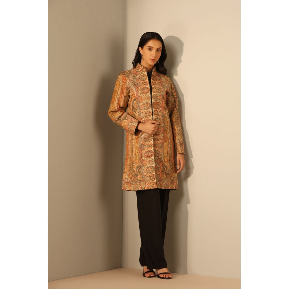Dusala India Myra Fine Wool Silk Full Jacket