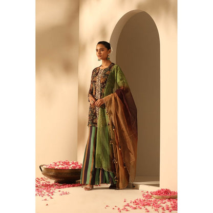 Dusala India Khushi Kurta & Palazzo with Dupatta (Set of 3)