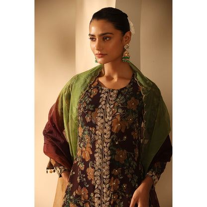 Dusala India Khushi Kurta & Palazzo with Dupatta (Set of 3)