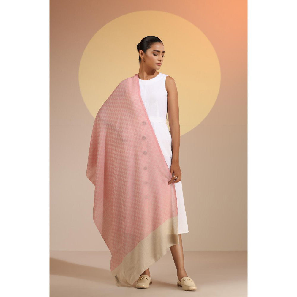 Dusala India Louisa Cashmere Fine Wool Checkered Stole