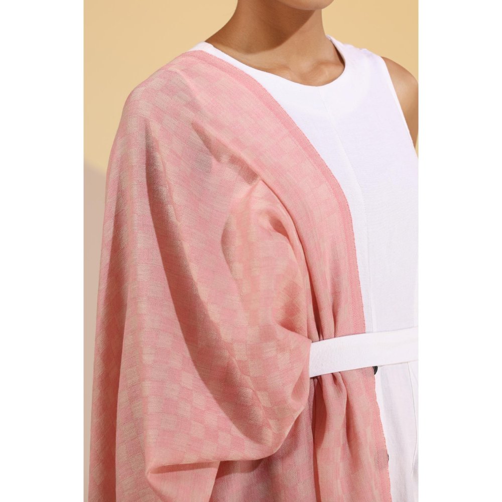 Dusala India Louisa Cashmere Fine Wool Checkered Stole