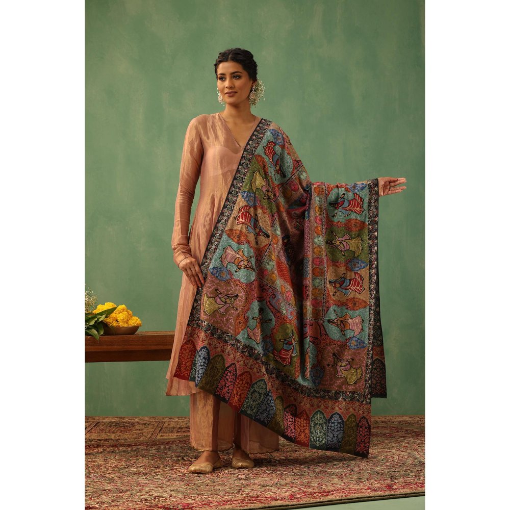 Dusala India Ija Cashmere Shawl