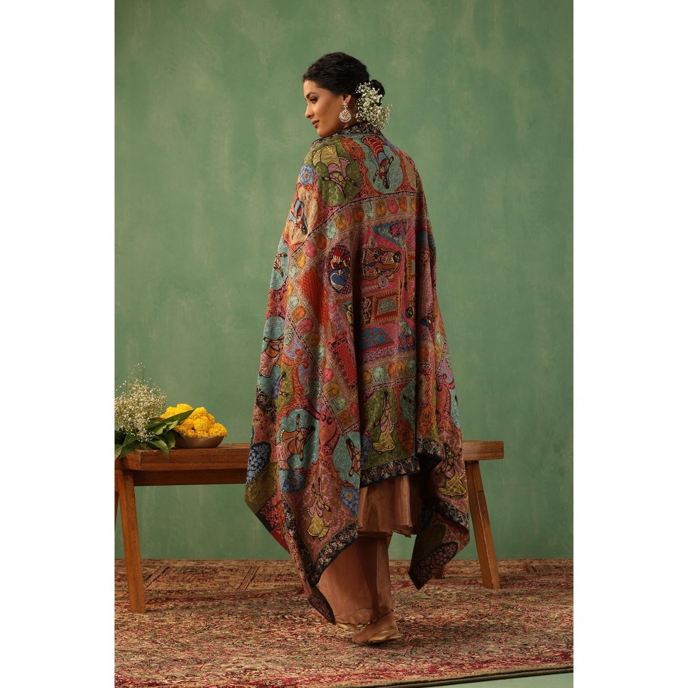 Dusala India Ija Cashmere Shawl