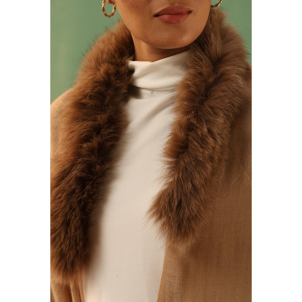 Dusala India Angira Cashmere Fur Stole