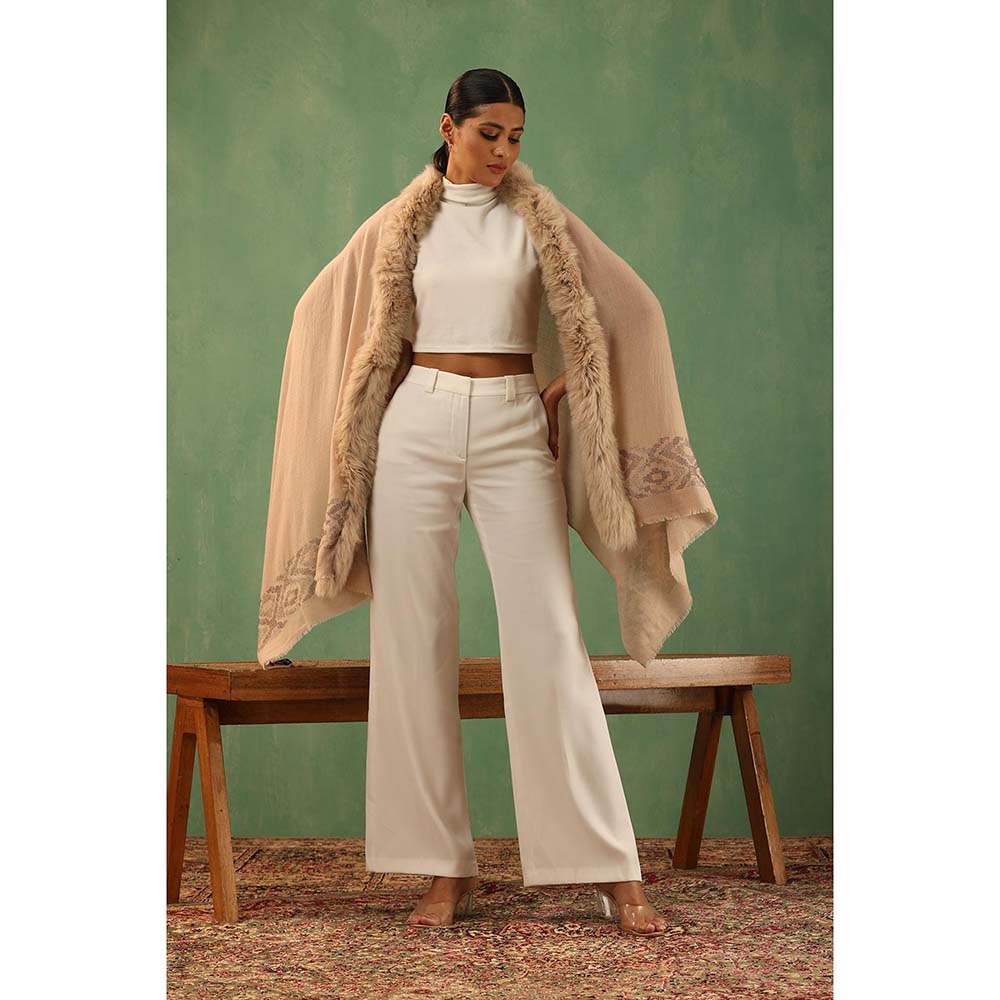 Dusala India Margha Cashmere Fur Stole