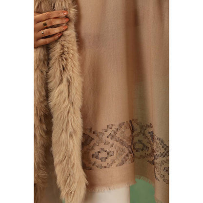Dusala India Margha Cashmere Fur Stole