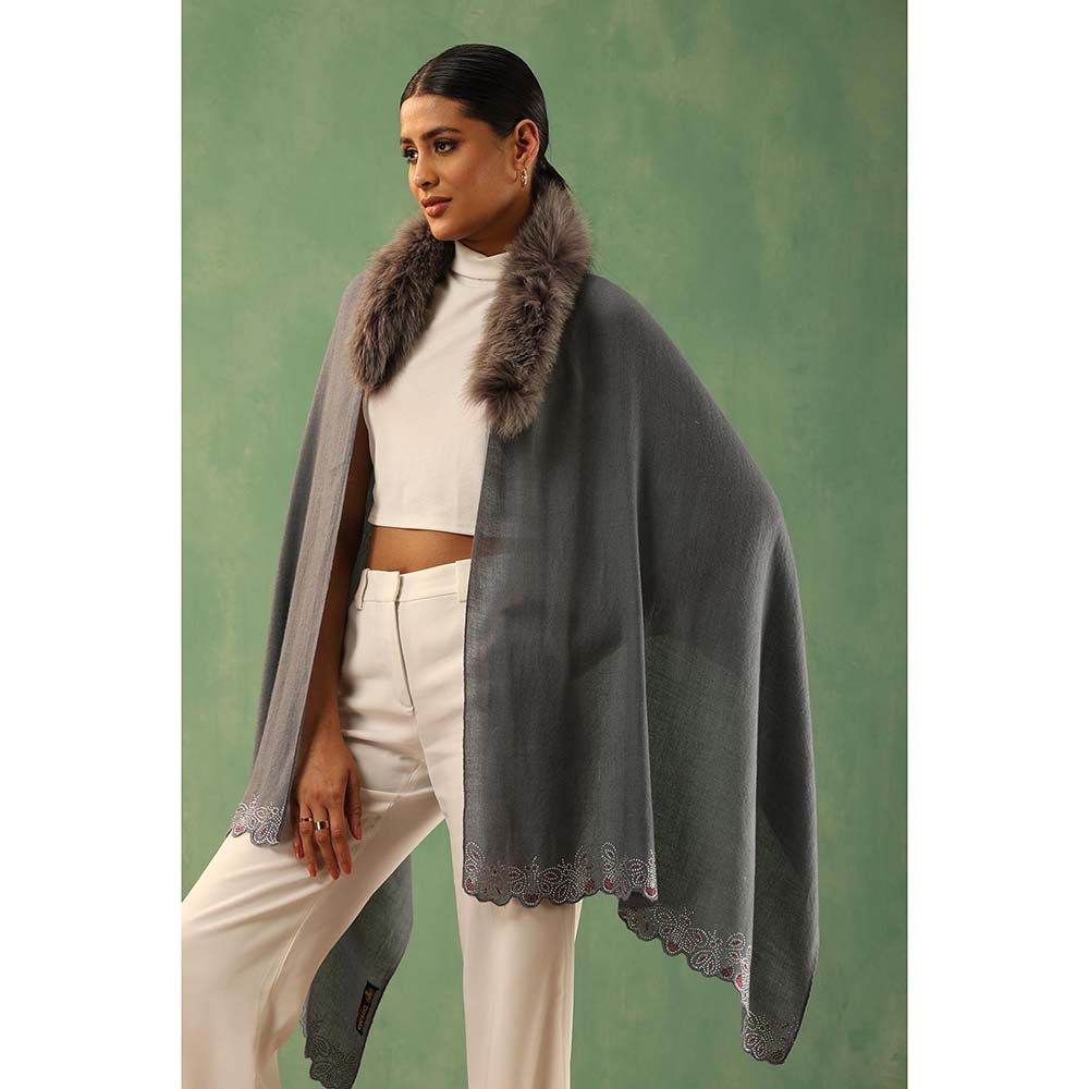 Dusala India Mishty Cashmere Fur Stole