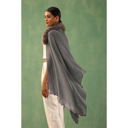 Dusala India Mishty Cashmere Fur Stole
