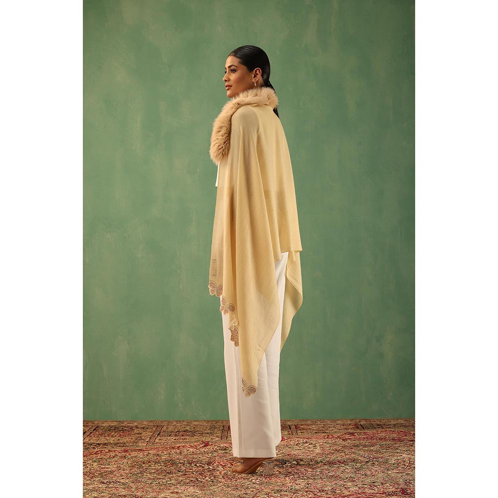 Dusala India Delvey Cashmere Fur Stole