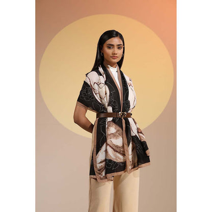 Dusala India Multi-Colour Printed Julienne Cotton Scarf