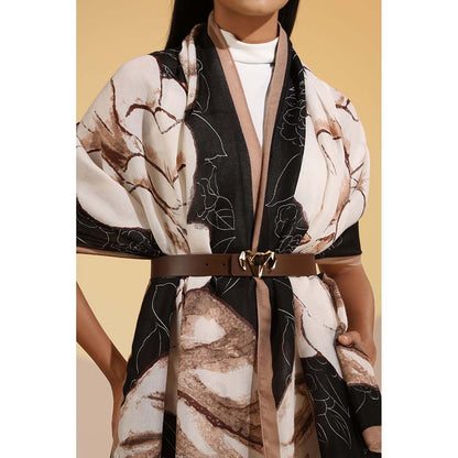 Dusala India Multi-Colour Printed Julienne Cotton Scarf