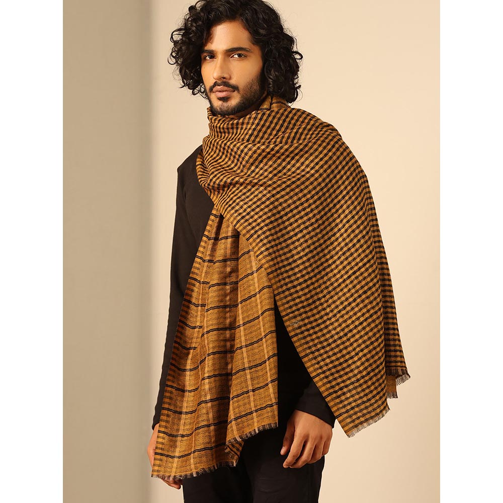 Dusala India Mustard Dhruv Cashmere Stole