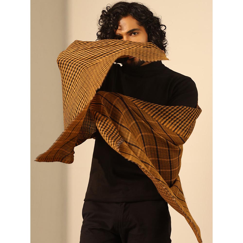 Dusala India Mustard Dhruv Cashmere Stole