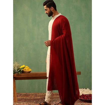 Dusala India Red Cohen Cashmere Stole