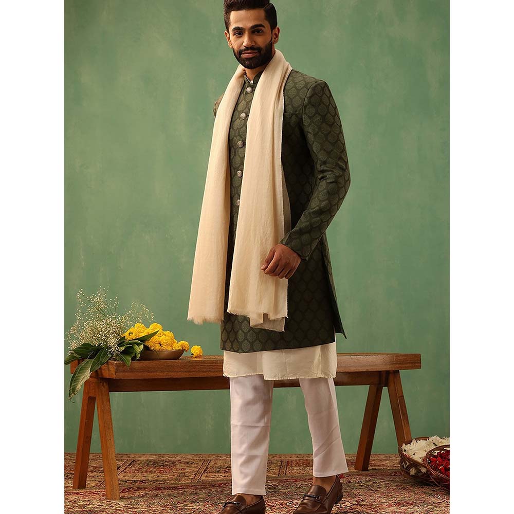 Dusala India Off White Shahid Cashmere Stole