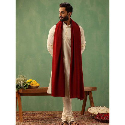 Dusala India Red Cohen Pashmina Stole
