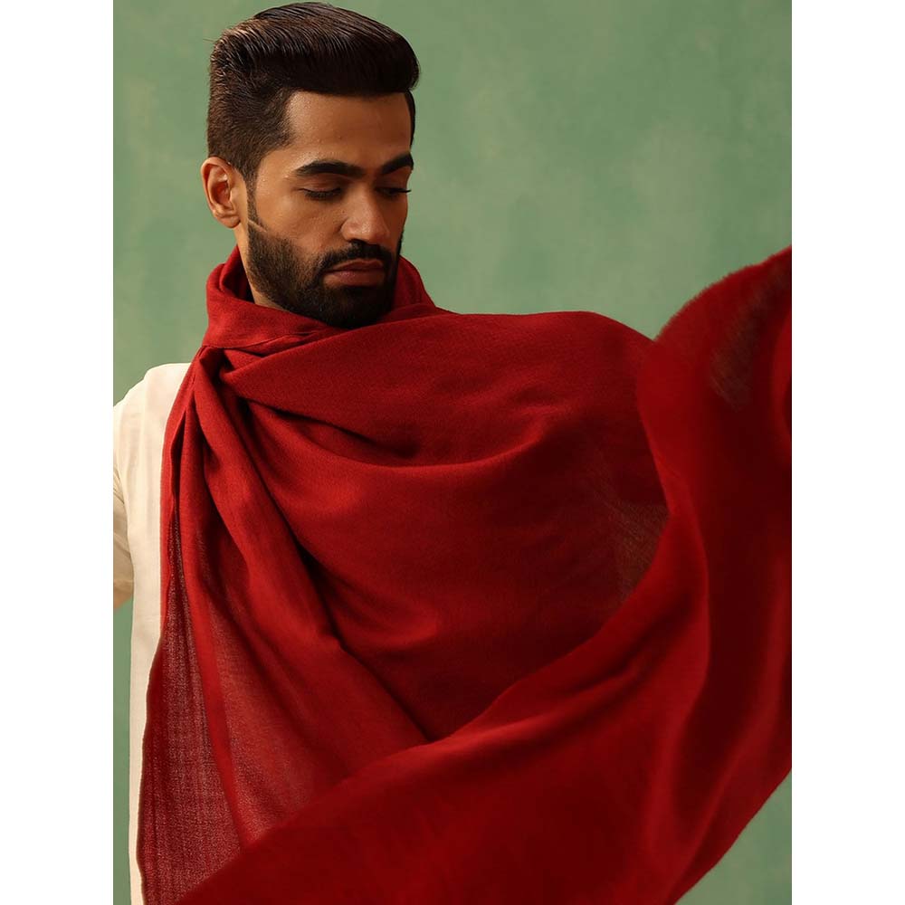 Dusala India Red Cohen Pashmina Stole
