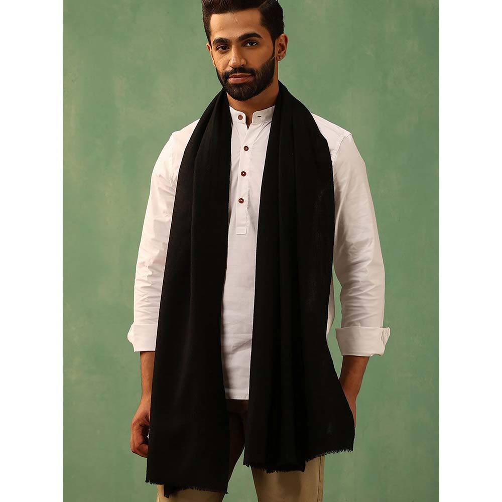 Dusala India Black Krish Pashmina Stole