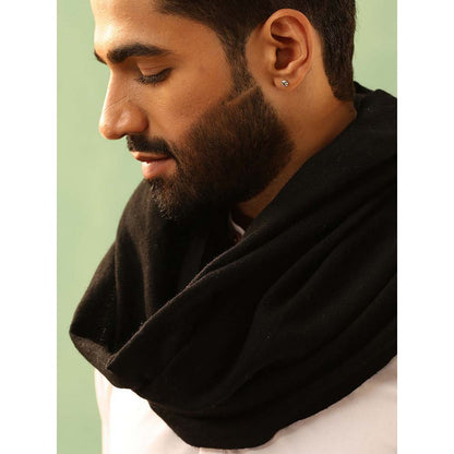 Dusala India Black Krish Pashmina Stole
