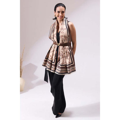 Dusala India Jon Beige Heritage Cashmere Stole