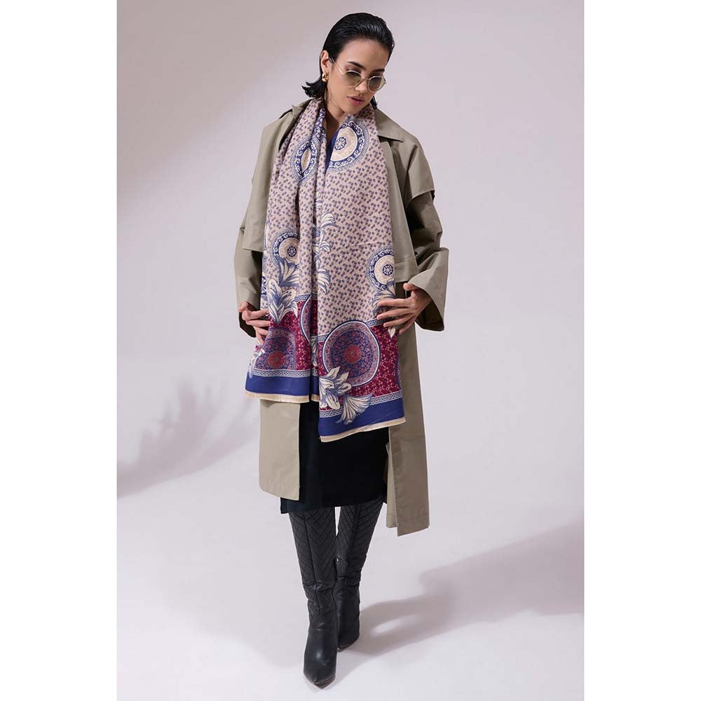 Dusala India Mishma Multicolour Heritage Cashmere Stole