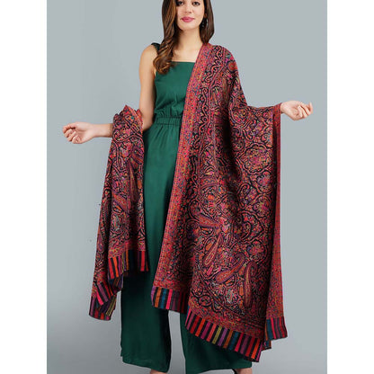 Dusala India Multi-Colour Pashmina In Kani Weave Full Stole