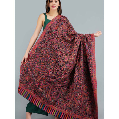 Dusala India Multi-Colour Pashmina In Kani Weave Full Stole