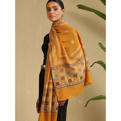 Dusala India Mustard Nora Cashmere Stole