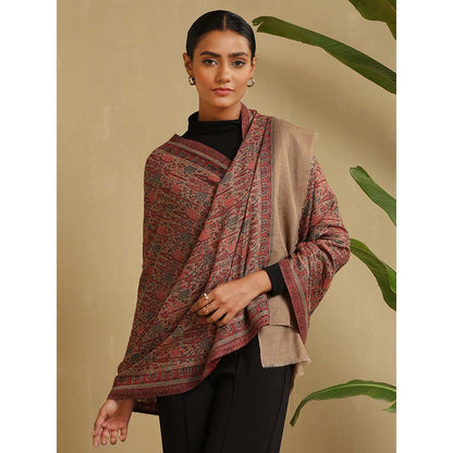 Dusala India Beige Sera Cashmere Stole