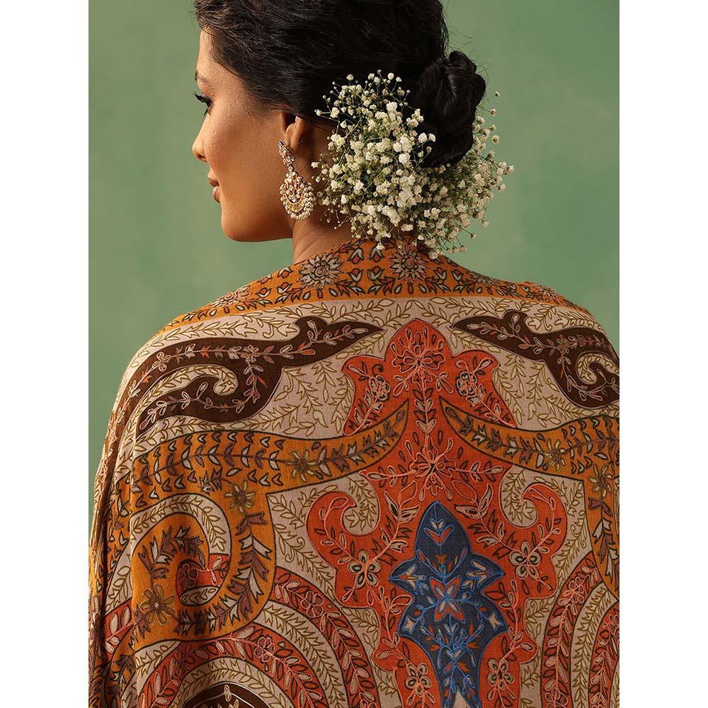 Dusala India Multi-Colour Kashi Cashmere Stole