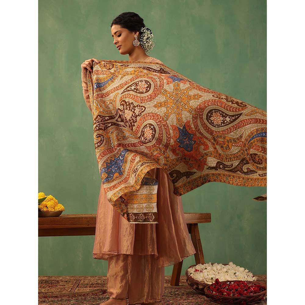 Dusala India Multi-Colour Kashi Cashmere Stole