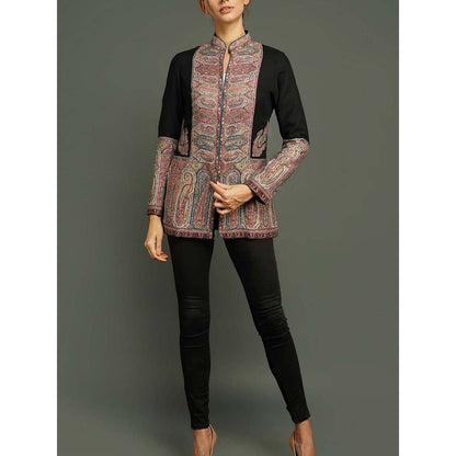 Dusala India Antique Jamawar Pashmina Multi-Color Shrug