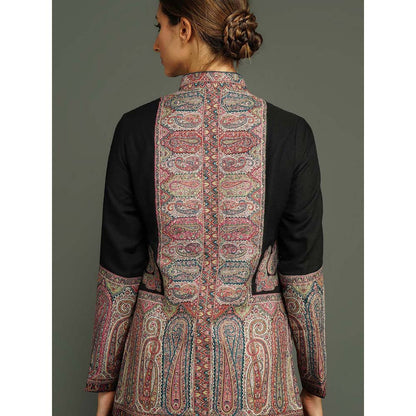 Dusala India Antique Jamawar Pashmina Multi-Color Shrug