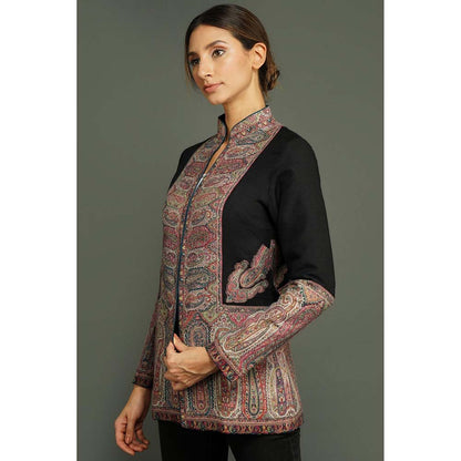 Dusala India Antique Jamawar Pashmina Multi-Color Shrug