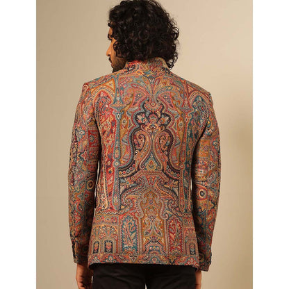 Dusala India Multi-Colour Kabir Fine Wool Silk Full Blazer