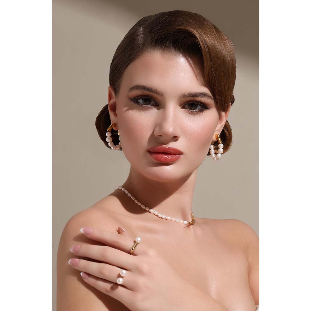 Dusala India White Gold Whisper Ring