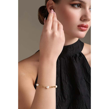 Dusala India White Everyday Glam Bracelet