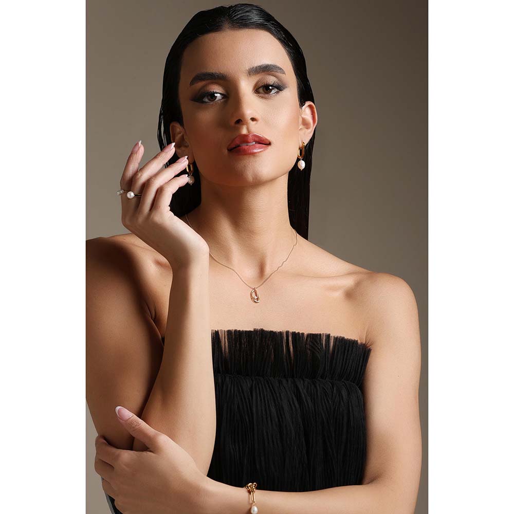 Dusala India White Pendant Bliss Necklace