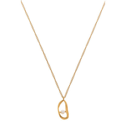 Dusala India White Pendant Bliss Necklace