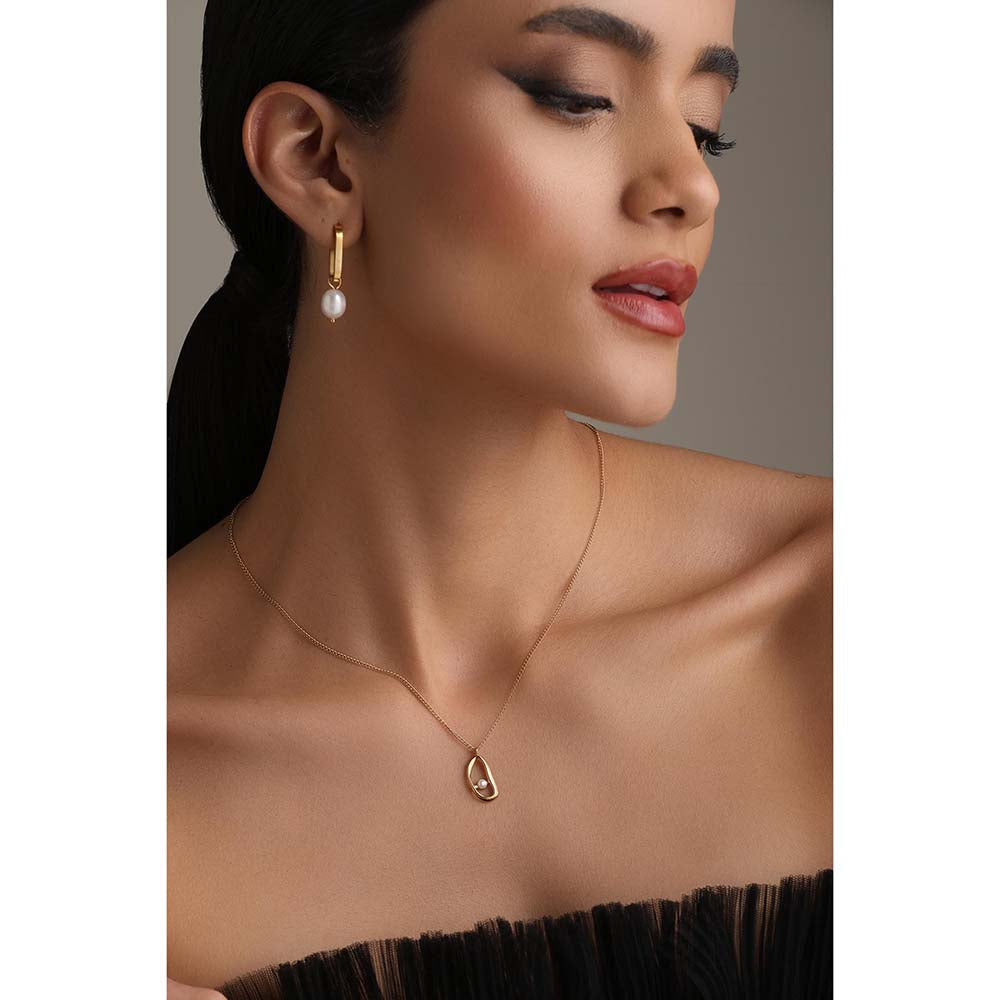 Dusala India White Dangle Dream Earrings