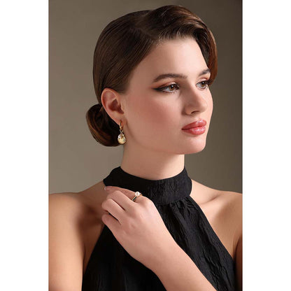 Dusala India White Ocean Vibe Earrings