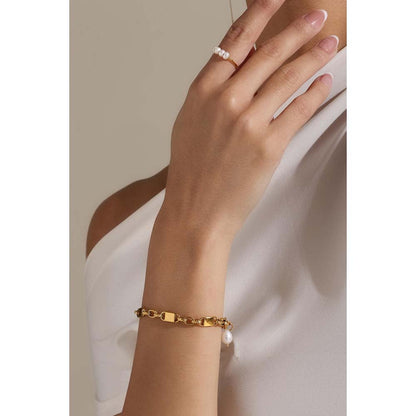 Dusala India White Minimalist Radiance Bracelet
