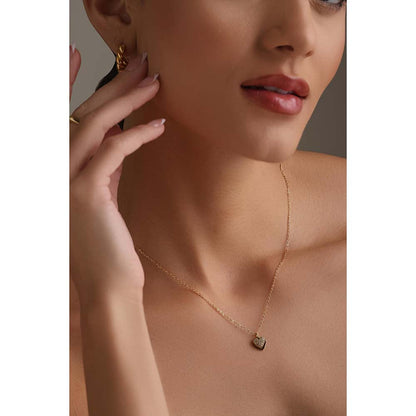 Dusala India White Heart Celebration Pendant Necklace