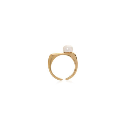 Dusala India White The Boho Rings