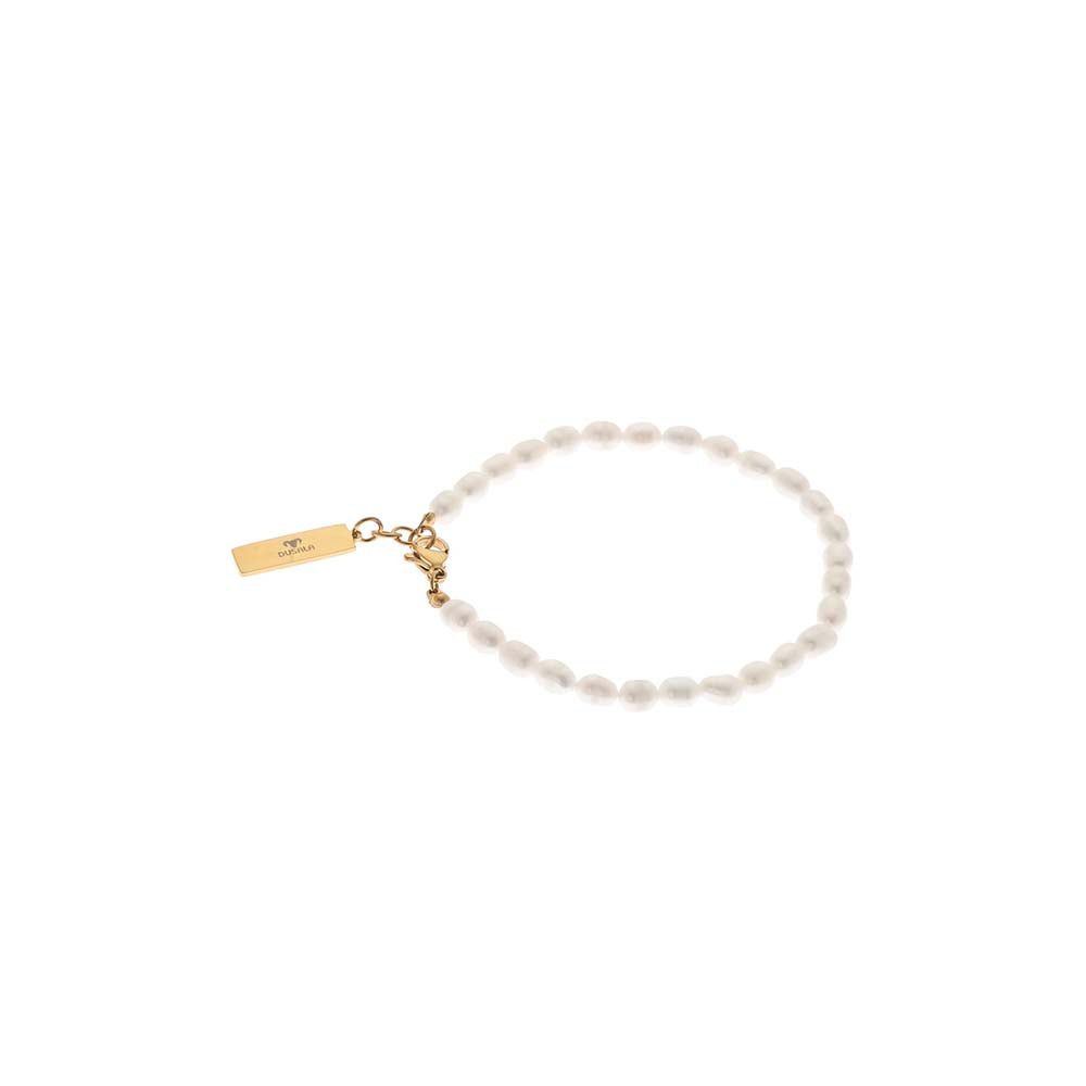 Dusala India White Love Pearl Charm Bracelets