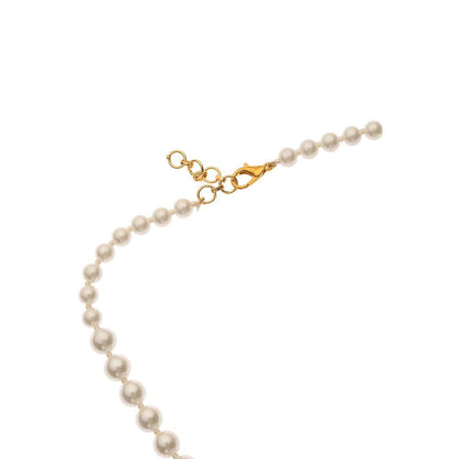 Dusala India White Natural Pearl Necklace