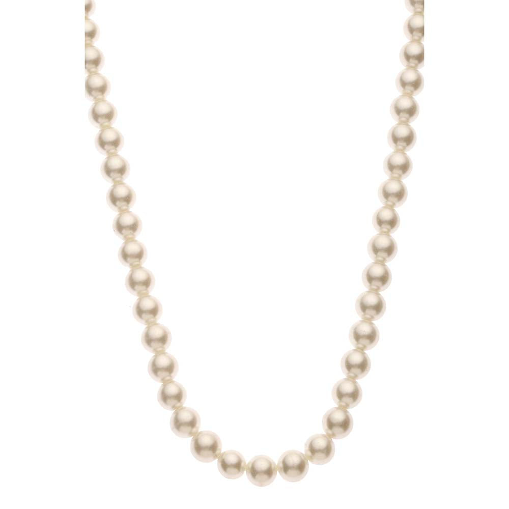 Dusala India White Natural Pearl Necklace