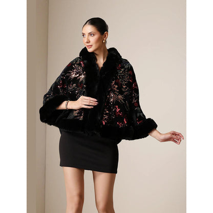 Dusala India Dusala Celestial Bloom Vegan Fur Cape